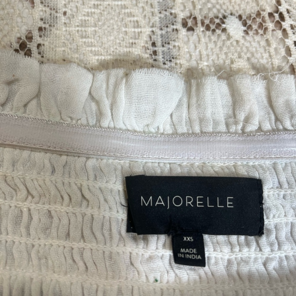 MAJORELLE White Lace Detail Garment - Picture 3 of 5